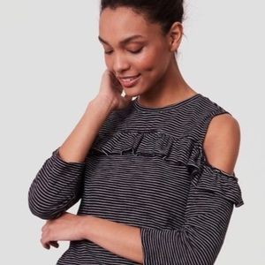 Ann Taylor- loft cold shoulder top